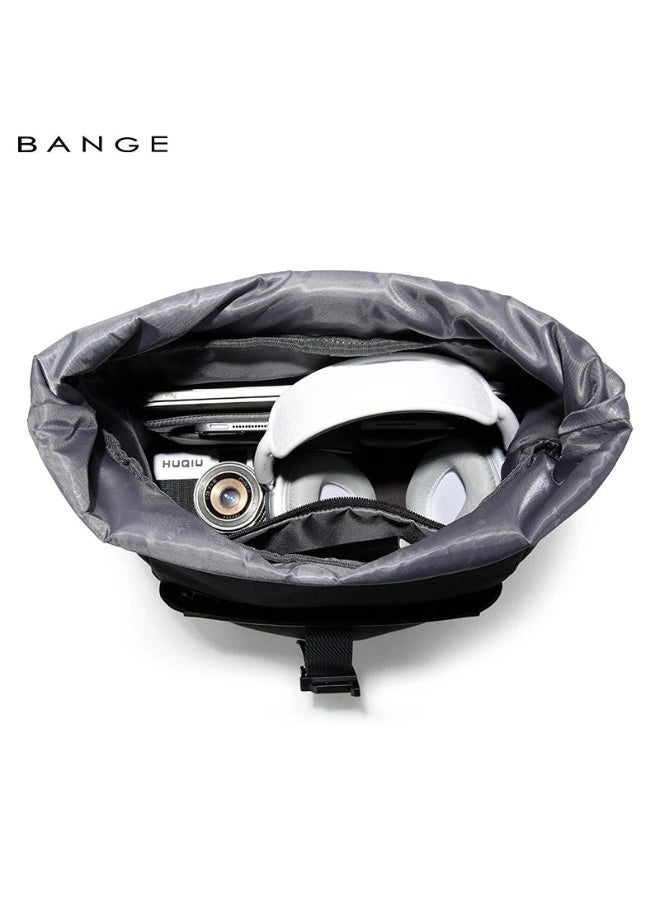 BANGE 3115 Grey Hot Sell New Arrival Wholesale Soft Lightweight Waterproof Men Casual Laptop Backpack - Image 4